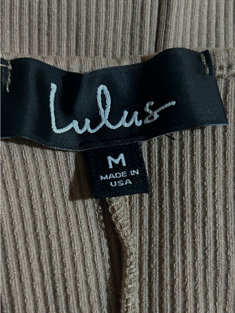 LULUS Beige Adjustable Straps Bodycon Mini Dress Size Medium - Picture 6 of 7